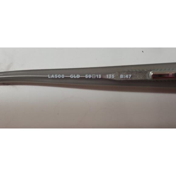 NEW Gwen Stefani L.A.M.B. Gold Frame / Gold Gradient Lens Cat Eye Sunglasses - Picture 6 of 8